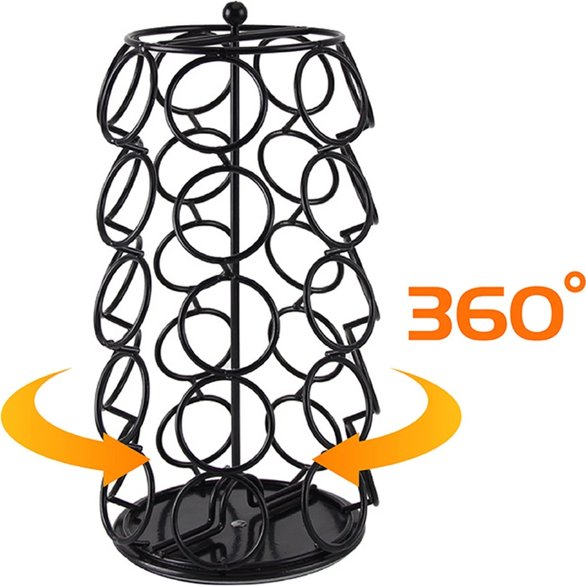 Merkloos Capsule Houder Voor Dolce Gusto Cups - Zwart - 360º Draaibaar - 35 Capsules - Koffie Houder En Standaard 4 Merkloos Capsule Houder Voor Dolce Gusto Cups - Zwart - 360º Draaibaar - 35 Capsules - Koffie Houder En Standaard - Afbeelding 2