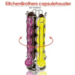 KitchenBrothers Capsulehouder - Dolce Gusto - 24 Cups - Draaibaar - RVS -Koffieverkoopwinkel 1200x1200 286