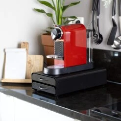 Capsulehouder Met Lade Nespresso - Cups Houder Voor 100 Koffie Capsules - Capsulehouders - RVS - Zwart -Koffieverkoopwinkel 1200x1200 325