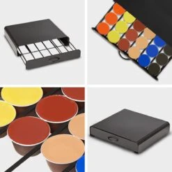 KitchenBrothers Capsulehouder - Met Lade - Dolce Gusto - 36 Capsules - RVS - Zwart -Koffieverkoopwinkel 1200x1200 385