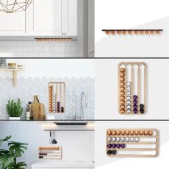 Jooba Capsulehouder Nespresso - Koffiecups Houder - Wandhouder - Hout - 40 Capsules - Cuphouder -Koffieverkoopwinkel 1200x1200 396