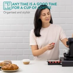 Navaris Espresso Capsulehouder Met Lades - Koffiecuphouder Met 3 Lades - Opbergbox Geschikt Voor Nespresso Cups - 48 Koffiecups - Zwart -Koffieverkoopwinkel 1200x1200 410