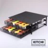 Kitchi - Capsulehouder Voor Dolce Gusto Cups Met 2 Lades - Koffiecup Houder Voor 72 Cups - Trilling Dempend En Antislip - Zwart Metaal -Koffieverkoopwinkel 1200x1200 417