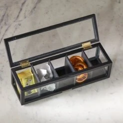Riviera Maison Theedoos - Urban Loft Tea Box - Zwart -Koffieverkoopwinkel 1200x1200 42