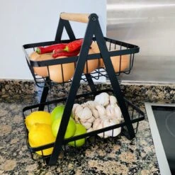 Chefs Cuisine Capsulehouder - Capsulehouder Nespresso - Capsulehouder Dolce Gusto - Opbergmand - Aanrecht Organizer – Zwart Roestvrij Staal -Koffieverkoopwinkel 1200x1200 427