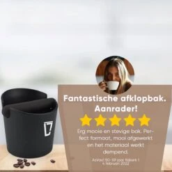Leonomics Uitklopbak Voor Koffie En Espresso – Knockbox Van Ecologisch En Duurzaam Materiaal – Afklopbak Met Antislip Ring -Koffieverkoopwinkel 1200x1200 448