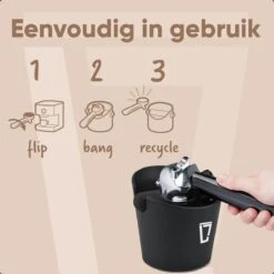 Leonomics Uitklopbak Voor Koffie En Espresso – Knockbox Van Ecologisch En Duurzaam Materiaal – Afklopbak Met Antislip Ring -Koffieverkoopwinkel 1200x1200 449