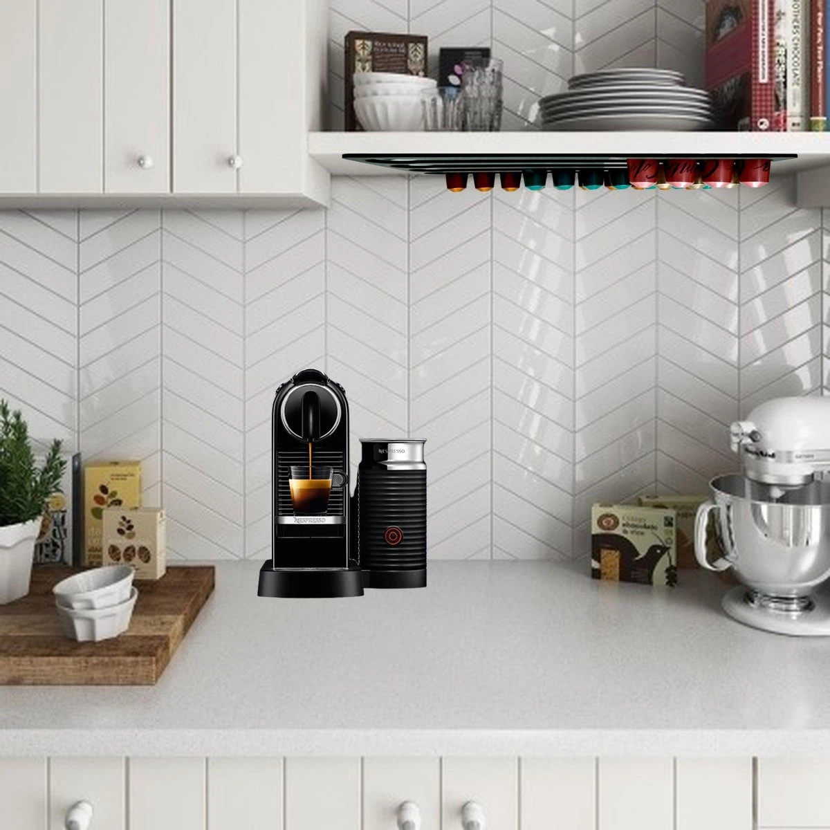 Merkloos Nespresso Capsulehouder - Cuphouder Voor Nespresso Cups - 40 Capsules - Zwart - Kerst Cadeau 6 Merkloos Nespresso Capsulehouder - Cuphouder Voor Nespresso Cups - 40 Capsules - Zwart - Kerst Cadeau - Afbeelding 4