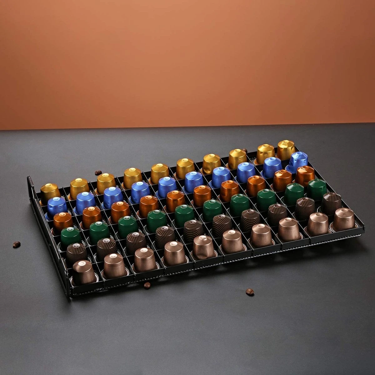 Luxe Capsule Houder Met Lade - Nespresso Koffie Pad En Cups Houder - 60 Stuks 8 Luxe Capsule Houder Met Lade - Nespresso Koffie Pad En Cups Houder - 60 Stuks - Afbeelding 6