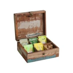 Raw Materials Scrapwood Theedoos – 6 Vakken – Gerecycled Hout -Koffieverkoopwinkel 1200x1200 51