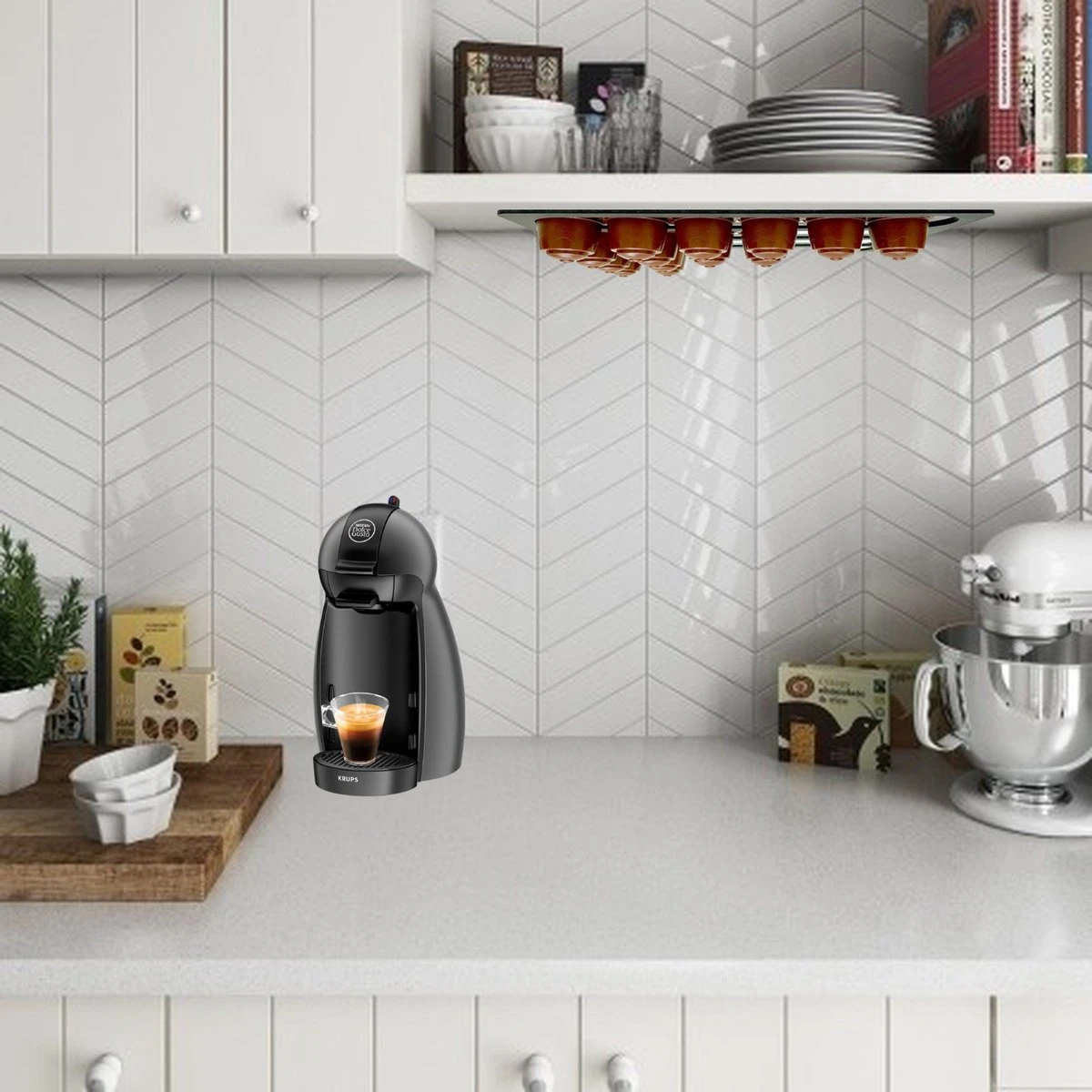 Merkloos Dolce Gusto Capsulehouder - Cuphouder Voor Dolce Gusto Cups - 24 Capsules - Zwart - Kerst Cadeau 7 Merkloos Dolce Gusto Capsulehouder - Cuphouder Voor Dolce Gusto Cups - 24 Capsules - Zwart - Kerst Cadeau - Afbeelding 5