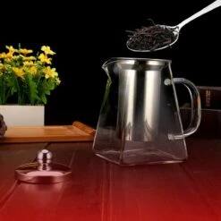 Procidi® Glazen Theepot Met Filter - Theekan Met Infuser - Dubbelwandig Borosilicaat Glas - Thee Thermoskan - Koffiekan 750 ML - Teapot -Koffieverkoopwinkel 1200x1200 644