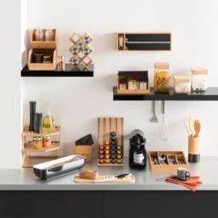 Theedoos/theekist Bruin/zwart 6-vaks 22 X 21 Cm Van Bamboe Hout - Theezakjes Doos/kist 7 Theedoos/theekist Bruin/zwart 6-vaks 22 X 21 Cm Van Bamboe Hout - Theezakjes Doos/kist -Koffieverkoopwinkel 1200x1200 73