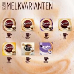 Senseo Café Latte Koffiepads - 2/9 Intensiteit - 4 X 8 Pads -Koffieverkoopwinkel 1200x1200 791