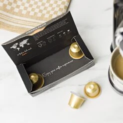 Aroma Club - Nespresso Compatible Capsules (120 St.) - No. 2 Smooth James - Intensiteit 3/5 - Espresso & Lungo - 100% Aluminium Koffiecups -Koffieverkoopwinkel 1200x1200 878