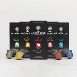Aroma Club - Nespresso Compatible Capsules (120 St.) - No. 2 Smooth James - Intensiteit 3/5 - Espresso & Lungo - 100% Aluminium Koffiecups -Koffieverkoopwinkel 1200x1200 879