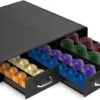 Navaris Espresso Capsulehouder Met Lades - Koffiecuphouder Met 3 Lades - Opbergbox Geschikt Voor Nespresso Cups - 48 Koffiecups - Zwart -Koffieverkoopwinkel 1200x528