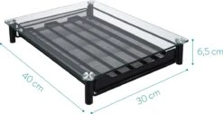 Navaris Espresso Capsulehouder Met Lade - Koffiecuphouder Met Lade - Opbergbox Geschikt Voor Nespresso Cups - 60 Koffiecups - 30 X 40 X 6,5cm - Zwart -Koffieverkoopwinkel 1200x612