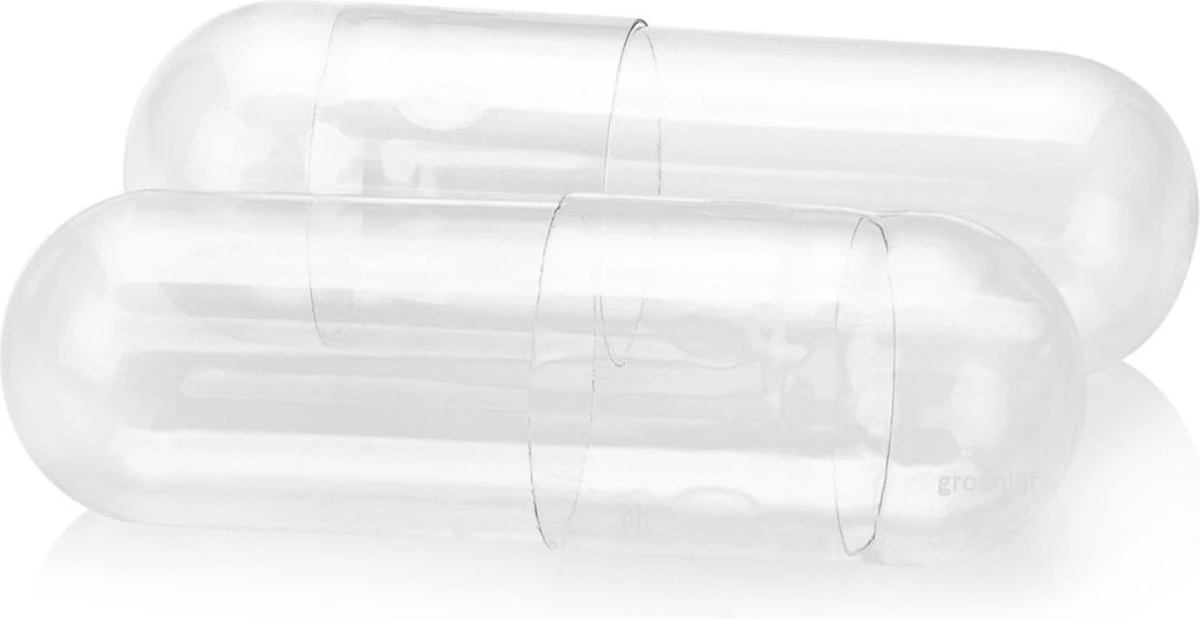 Lege Capsules - Maat 00 – 100 Stuks - Groenlijf 3 Lege Capsules - Maat 00 – 100 Stuks - Groenlijf