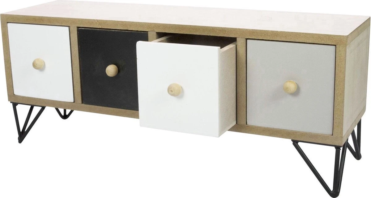 Gusta Luxe Houten Theedoos - Theekist - Thee Opbergdoos - Aanrecht Organiser - Keuken Organizer - Cadeau Voor Vrouw - Kerst Cadeau 4 Gusta Luxe Houten Theedoos - Theekist - Thee Opbergdoos - Aanrecht Organiser - Keuken Organizer - Cadeau Voor Vrouw - Kerst Cadeau - Afbeelding 2