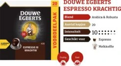 Douwe Egberts Espresso Krachtig Koffiecups - Intensiteit 10/12 - 10 X 20 Capsules 14 Douwe Egberts Espresso Krachtig Koffiecups - Intensiteit 10/12 - 10 X 20 Capsules -Koffieverkoopwinkel 1200x654
