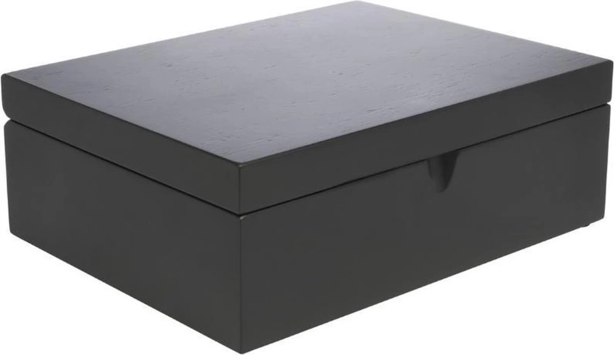 Bredemeijer - Theedoos + 4 Blikjes En Lepel Bamboe Zwart 4 Bredemeijer - Theedoos + 4 Blikjes En Lepel Bamboe Zwart - Afbeelding 2