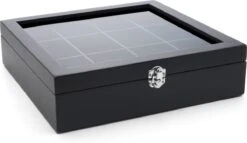 Bredemeijer - Theedoos 12-vaks Venster Bamboe Zwart -Koffieverkoopwinkel 1200x696