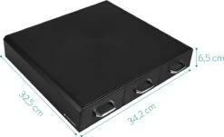 Navaris Espresso Capsulehouder Met Lades - Koffiecuphouder Met 3 Lades - Opbergbox Geschikt Voor Nespresso Cups - 48 Koffiecups - Zwart -Koffieverkoopwinkel 1200x734 1