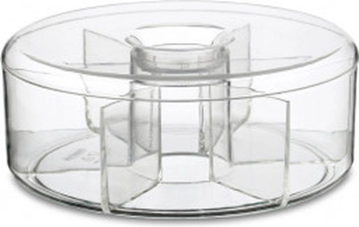 Mepal - Theedoos Rond - Transparant - 6 Vakken - Opbergdoos - Theekist 7 Mepal - Theedoos Rond - Transparant - 6 Vakken - Opbergdoos - Theekist - Afbeelding 5