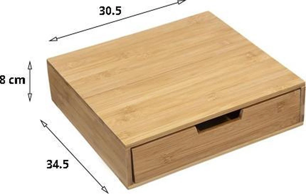 Capsulehouder Met Lade - Koffiecups Geschikt Voor Nespresso - Bamboe 8 Capsulehouder Met Lade - Koffiecups Geschikt Voor Nespresso - Bamboe - Afbeelding 6