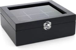 Bredemeijer - Theedoos 6-vaks Venster Bamboe Zwart -Koffieverkoopwinkel 1200x790 1