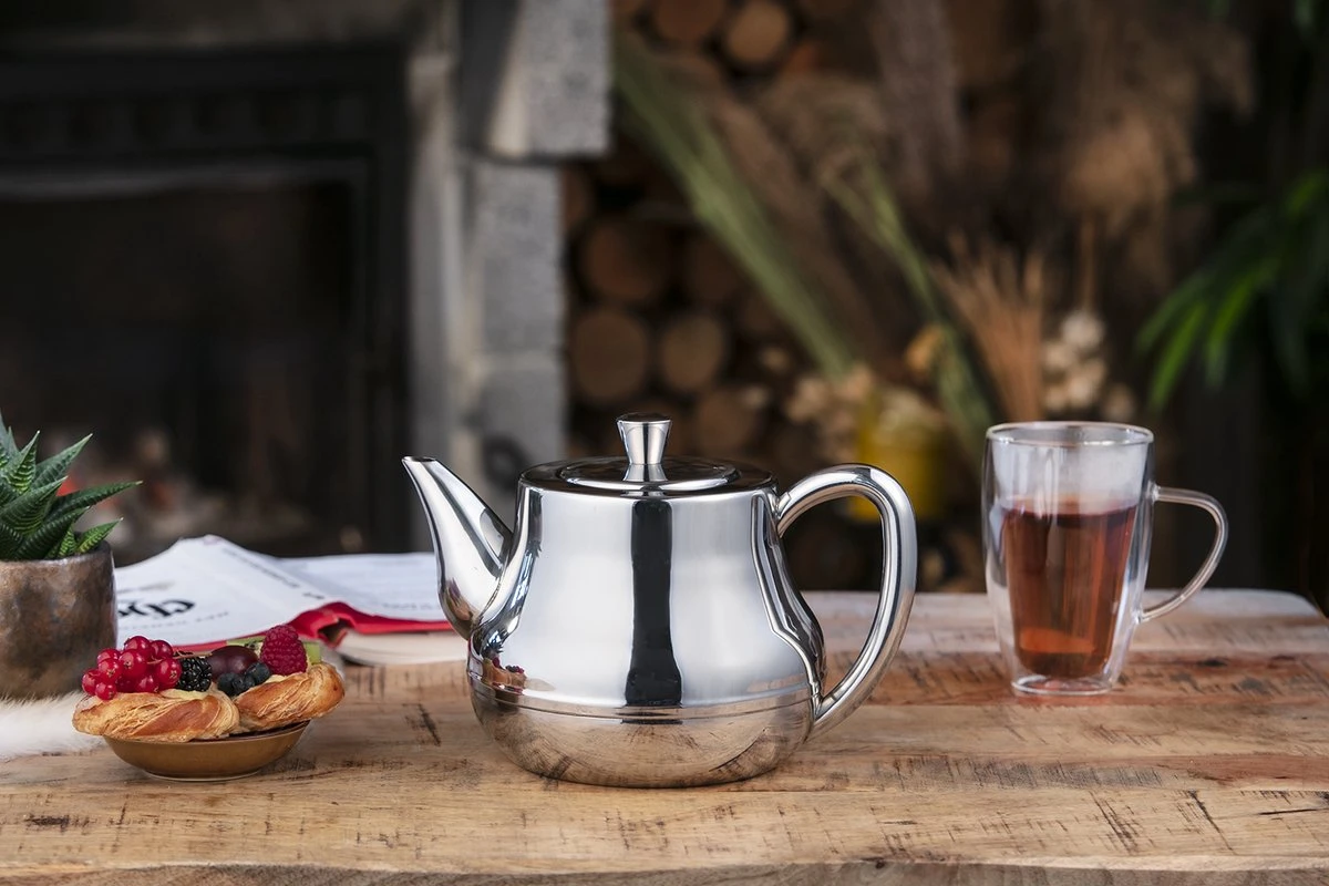 Bredemeijer - Theepot Duet Elena 1,4L Met Filter - Dubbelwandig 5 Bredemeijer - Theepot Duet Elena 1,4L Met Filter - Dubbelwandig - Afbeelding 3