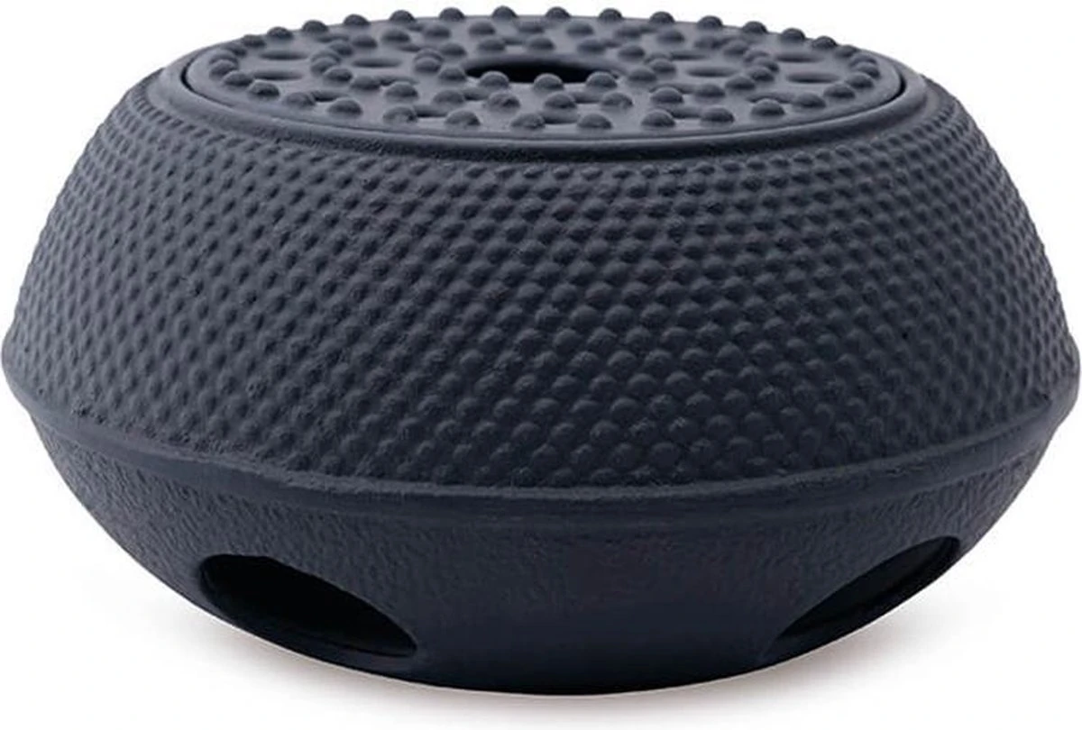 Thee Warmhouder - Theepot Verwarmer - Gietijzer "Owakudani"- Zwart 3 Thee Warmhouder - Theepot Verwarmer - Gietijzer "Owakudani"- Zwart