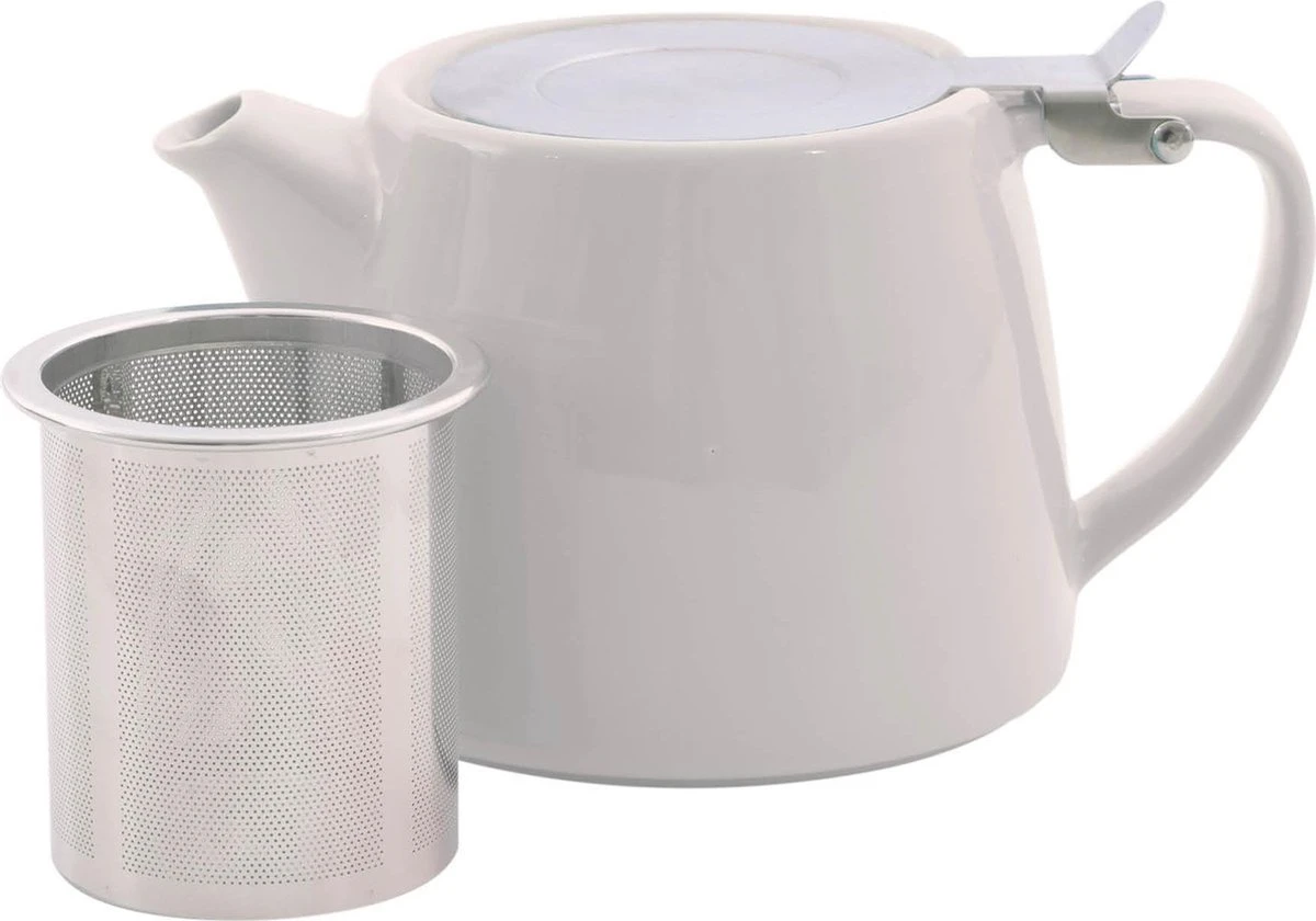 Point-Virgule - Theepot Met Thee Infuser - Mat - Gebroken Wit - 500ml 4 Point-Virgule - Theepot Met Thee Infuser - Mat - Gebroken Wit - 500ml - Afbeelding 2