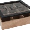 Merkloos Theekist - Bruin - Hout 9-Vaks - Glazen Deksel - Theedoos - Tea Break 2 Merkloos Theekist - Bruin - Hout 9-Vaks - Glazen Deksel - Theedoos - Tea Break -Koffieverkoopwinkel 1200x850