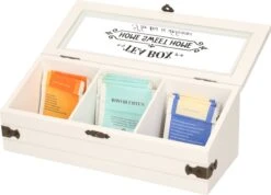 Excellent Houseware Houten Theedoos/theekist Met 3 Vakken - 24 X 9 X 9 Cm - Wit - Theedozen 6 Excellent Houseware Houten Theedoos/theekist Met 3 Vakken - 24 X 9 X 9 Cm - Wit - Theedozen -Koffieverkoopwinkel 1200x867 1