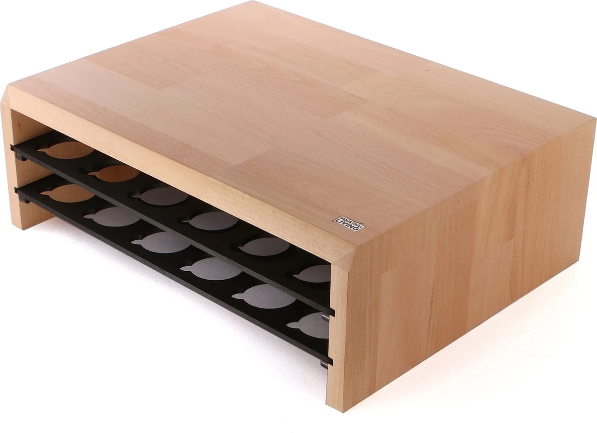 Industrial Living Capsulehouder Met Lade - Dolce Gusto Capsule Houder Van Hout - 15X34X44 Cm - Cuphouder Geschikt Voor 60 Capsules - Cup Dispenser Koffie Capsule - Koffiehouder Koffiecapsules - Koffiecups Accessoires 4 Industrial Living Capsulehouder Met Lade - Dolce Gusto Capsule Houder Van Hout - 15X34X44 Cm - Cuphouder Geschikt Voor 60 Capsules - Cup Dispenser Koffie Capsule - Koffiehouder Koffiecapsules - Koffiecups Accessoires - Afbeelding 2