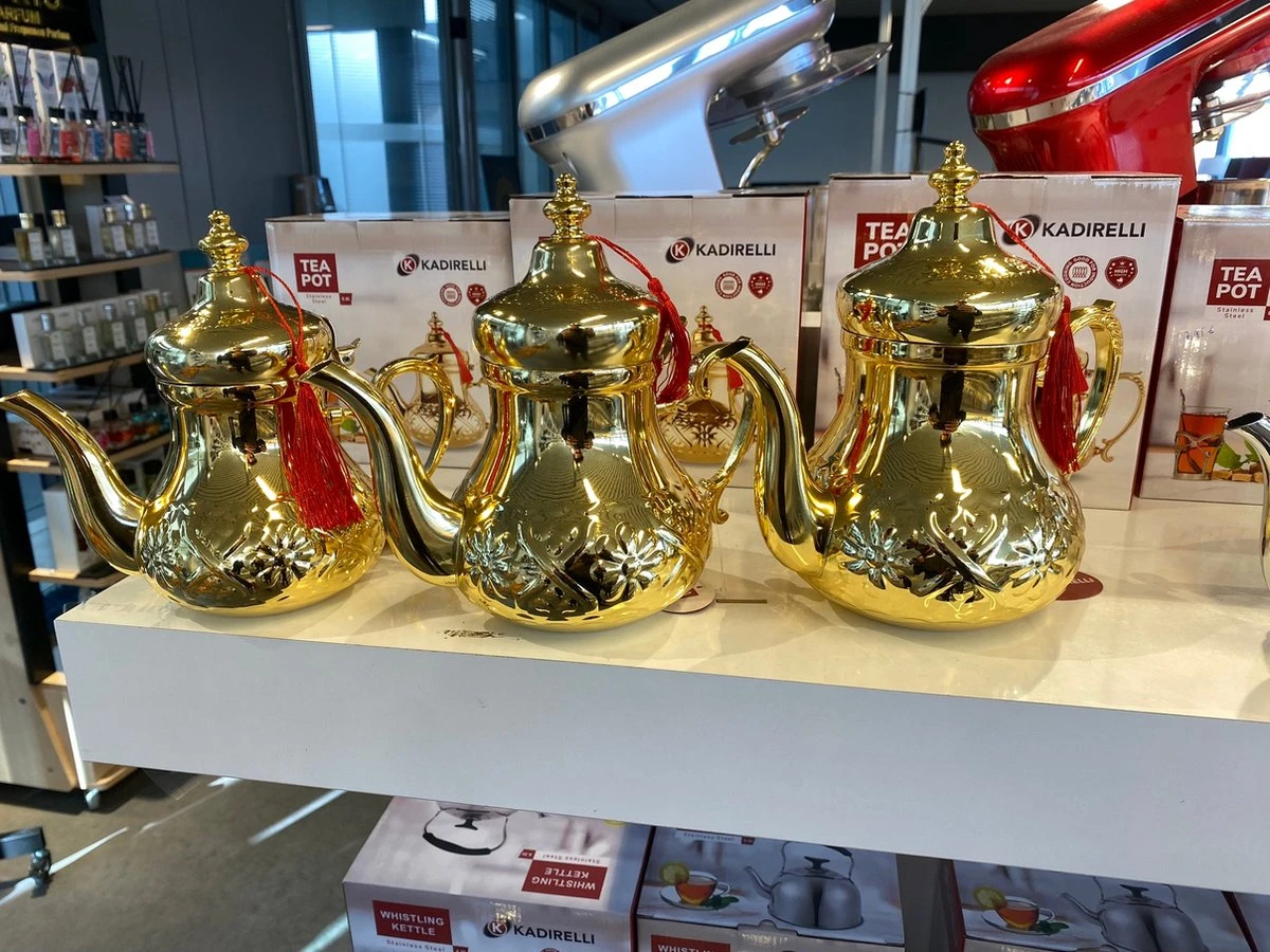 MONOO Theepot Casablanca RVS - 1.6 Liter - Turkse & Marokkaanse Theepotten 4 MONOO Theepot Casablanca RVS - 1.6 Liter - Turkse & Marokkaanse Theepotten - Afbeelding 2