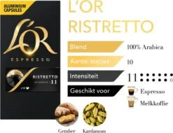 L'OR Espresso Ristretto (11) - 10 X 10 Koffiecups 18 L'OR Espresso Ristretto (11) - 10 X 10 Koffiecups -Koffieverkoopwinkel 1200x921
