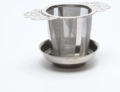 Merkloos ARELO Theezeef Met Uitlekschaaltje - RVS - 2 Stuks -Koffieverkoopwinkel 1200x923