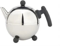 Bredemeijer - Theepot Bella Ronde 1,2L Zwart Beslag - Dubbelwandig -Koffieverkoopwinkel 1200x932