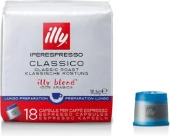 Illy - Iperespresso Koffie Home Classico Lungo 6 X 18 Capsules 8 Illy - Iperespresso Koffie Home Classico Lungo 6 X 18 Capsules -Koffieverkoopwinkel 1200x956 1
