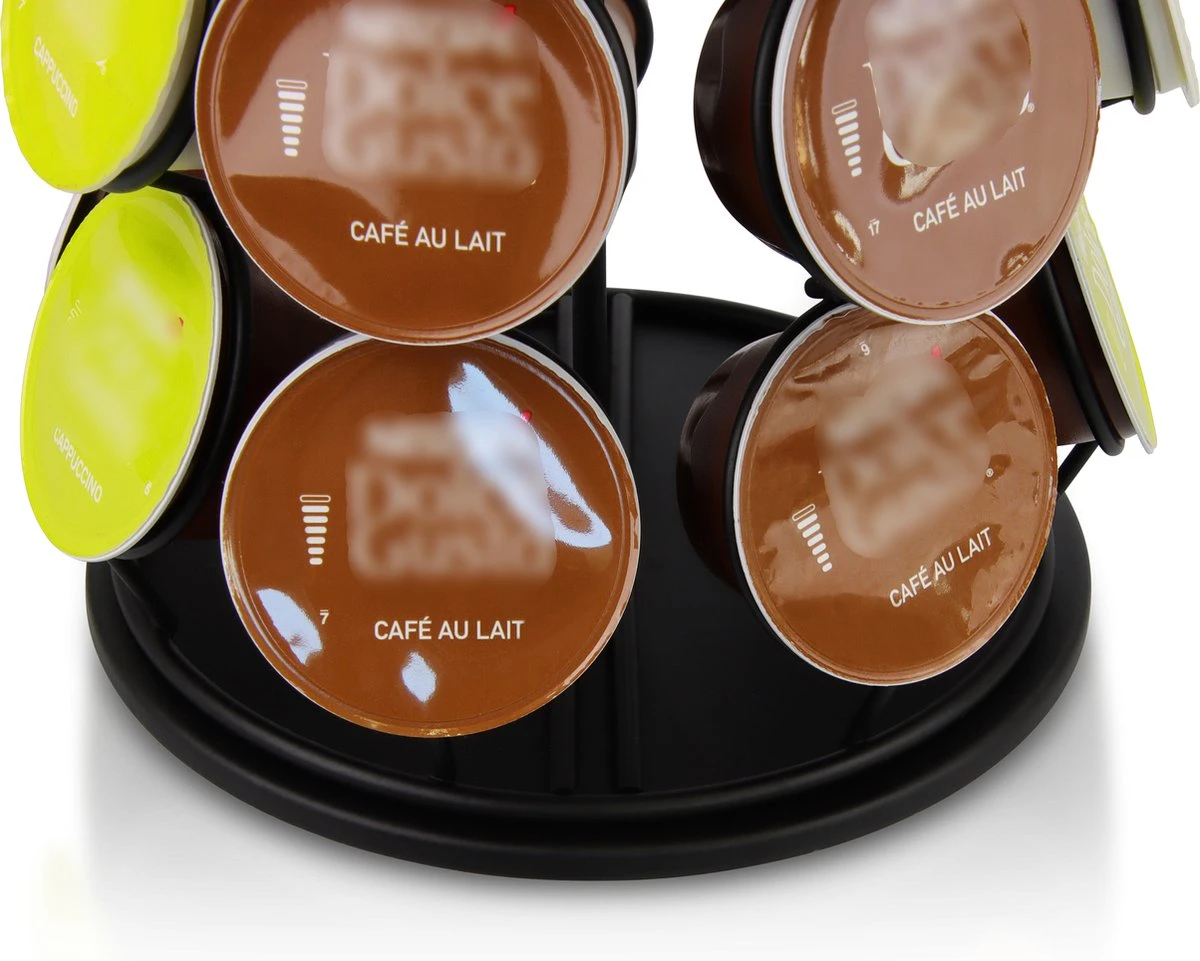 Dolce Gusto Capsulehouder - Zwart - Metaal - Draaibaar - Koffiecups Houder - 42 Cups 6 Dolce Gusto Capsulehouder - Zwart - Metaal - Draaibaar - Koffiecups Houder - 42 Cups - Afbeelding 4