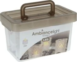 Merkloos Box Met 24 LED-Theelichtjes -Koffieverkoopwinkel 1200x963