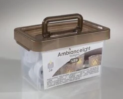 Merkloos Box Met 24 LED-Theelichtjes -Koffieverkoopwinkel 1200x966