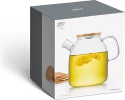 S091 Glazen Theepot Met Bamboedeksel - 1600 Ml - Samadoyo -Koffieverkoopwinkel 1200x968 4