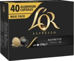 L'OR Espresso Ristretto Koffiecups - Intensiteit 11/12 - 4 X 40 Capsules -Koffieverkoopwinkel 1200x989 4
