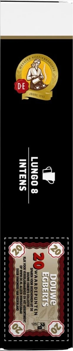 Douwe Egberts Lungo Intens Koffiecups - Intensiteit 8/12 - 10 X 20 Capsules -Koffieverkoopwinkel 249x1200 5