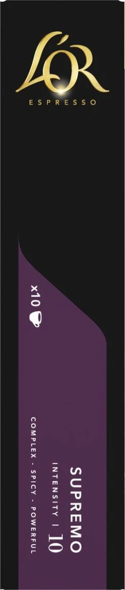L'OR Espresso Supremo Koffiecups - Intensiteit 10/12 - 10 X 10 Capsules 15 L'OR Espresso Supremo Koffiecups - Intensiteit 10/12 - 10 X 10 Capsules -Koffieverkoopwinkel 255x1200 2