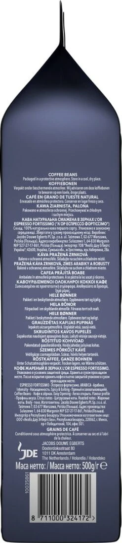 L'OR Espresso Fortissimo Koffiebonen (10) - 4 X 500 Gram -Koffieverkoopwinkel 271x1200